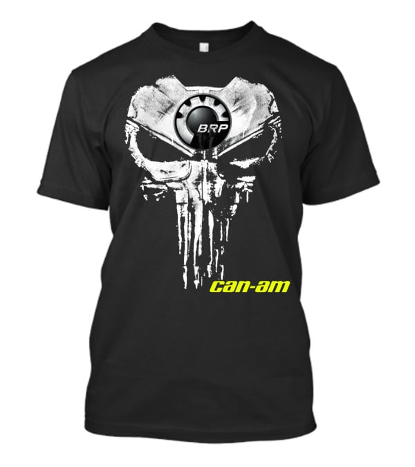 Brp Can-Am Skull Punisher Style T-Shirt