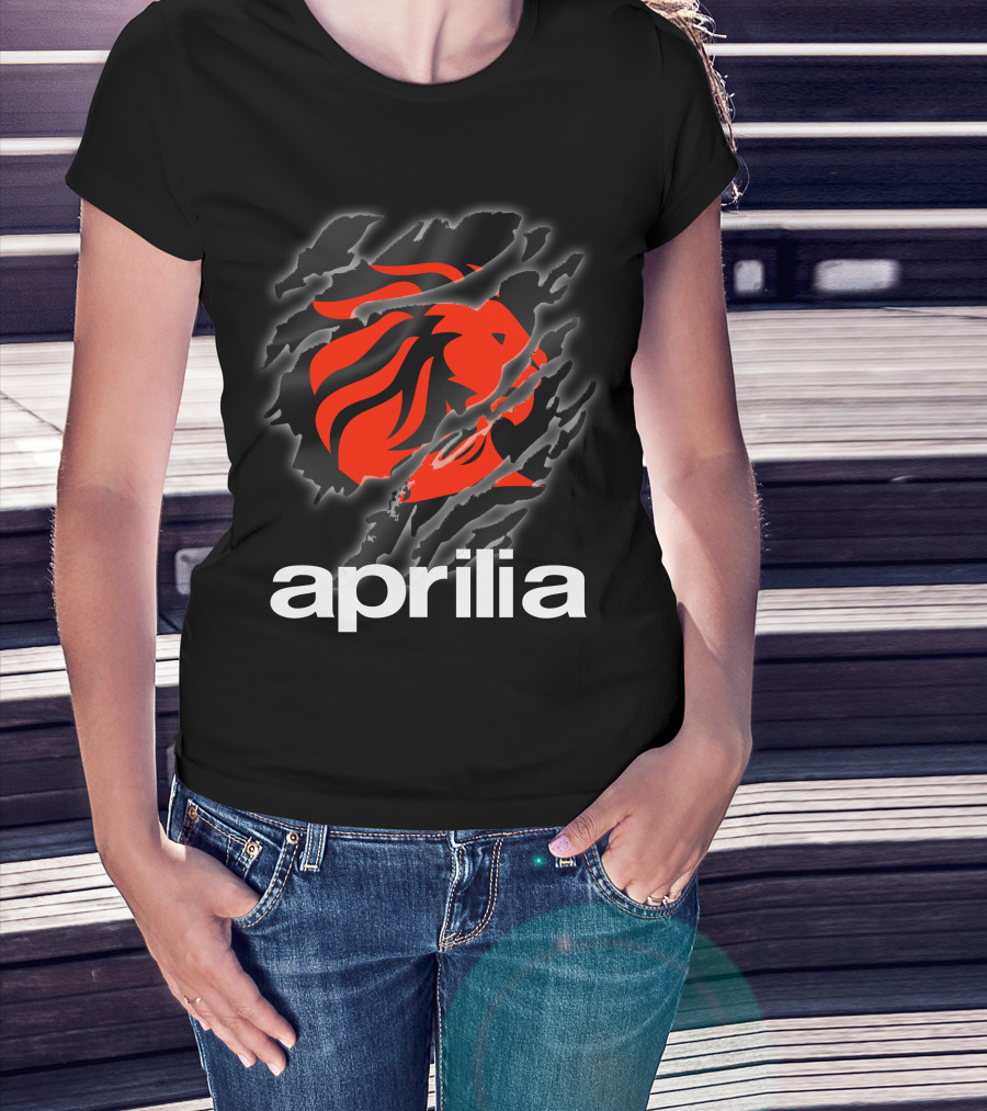 Aprilia Lion Claw Ripped T-Shirt
