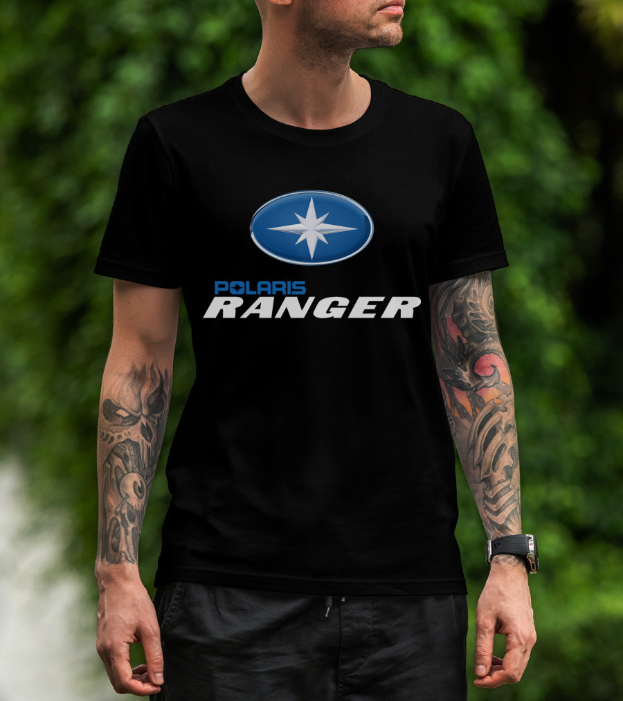 Polaris Ranger Oval Emblem Blue Star T-Shirt