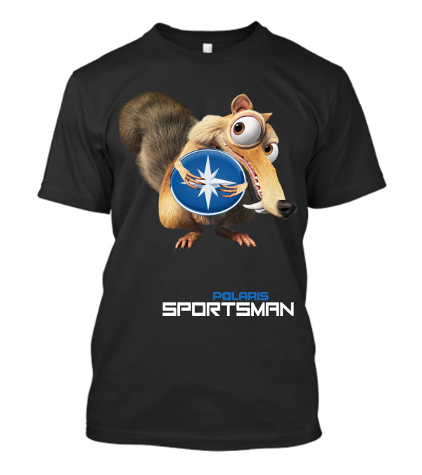 Polaris Sportsman Scrat Holding Compass T-Shirt
