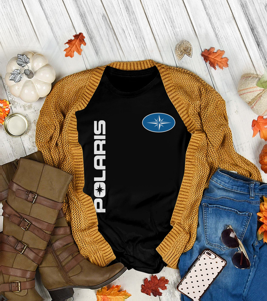 Polaris Star Logo Blue Oval T-Shirt