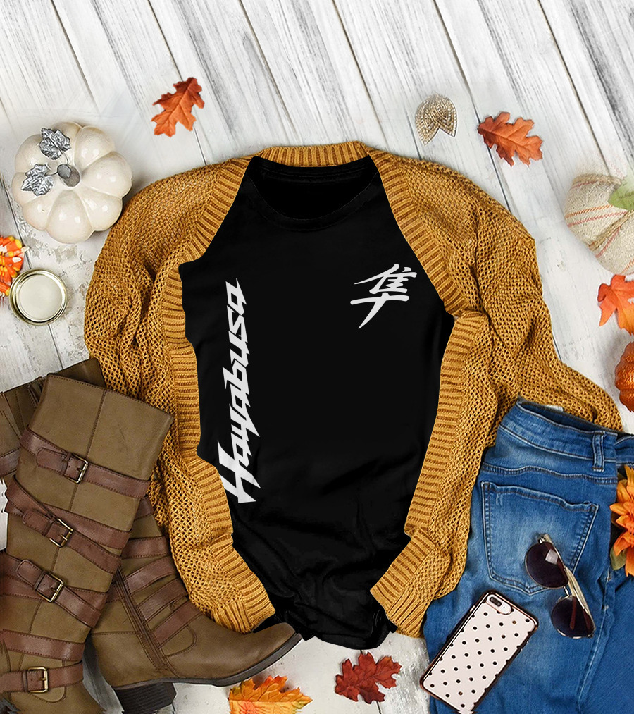 Hayabusa 01 Japanese Kanji Moto Racing T-Shirt