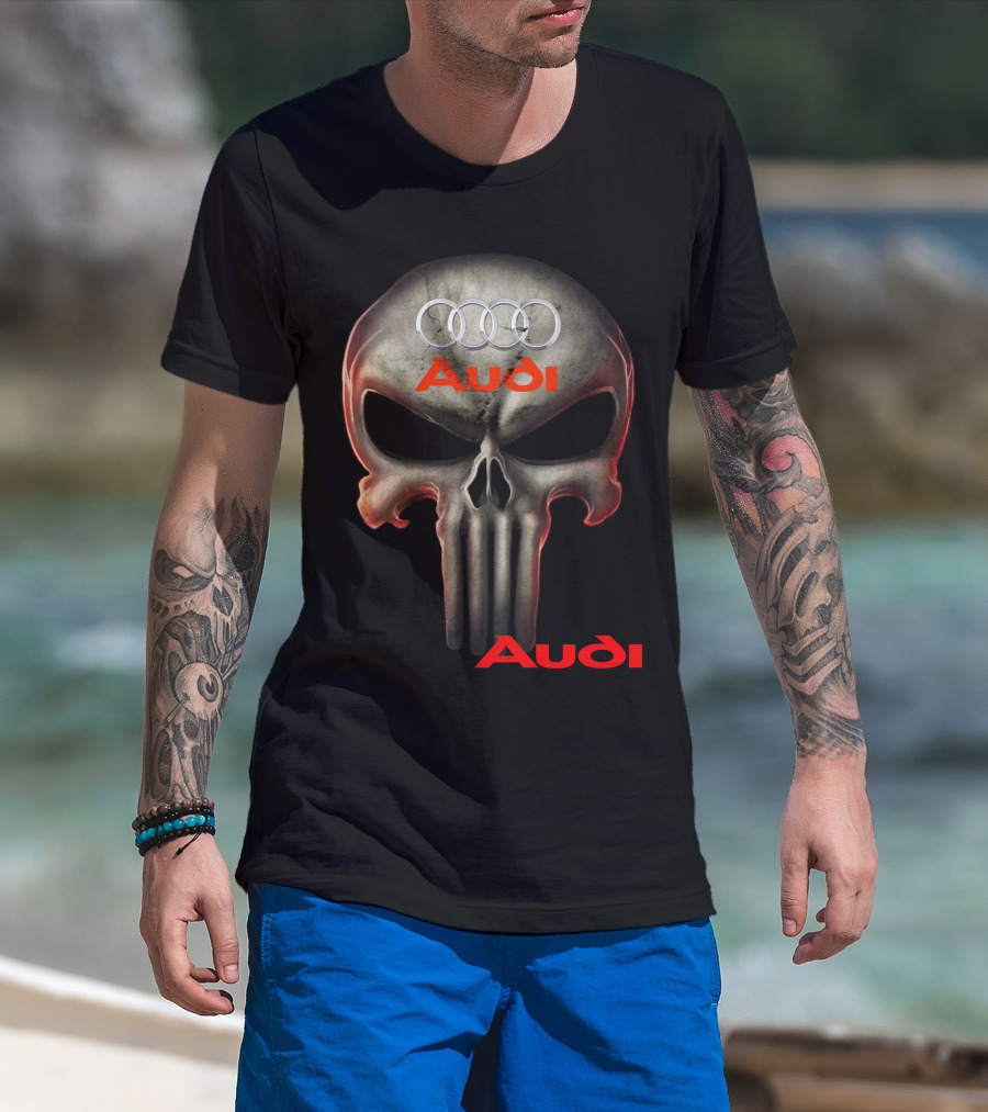 Audi Skull 08 Rings T-Shirt