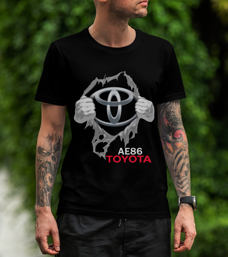 Ae86 Toyota Logo Ripped T-Shirt