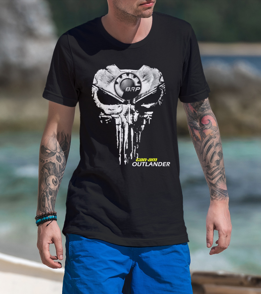 Can-Am Brp Outlander Punisher Skull T-Shirt