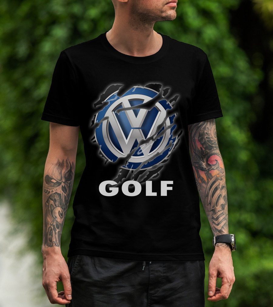 Volkswagen Golf Logo With Claw Marks T-Shirt