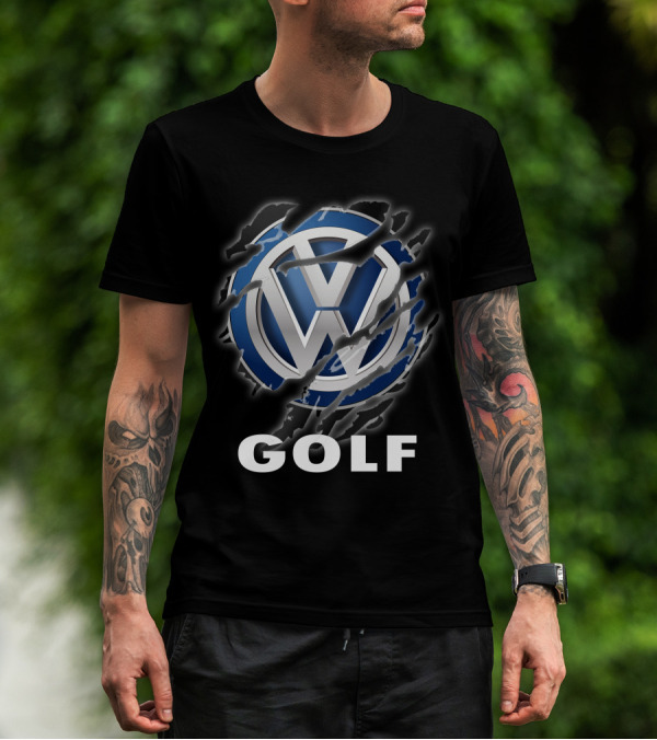 Volkswagen Golf Logo With Claw Marks T-Shirt