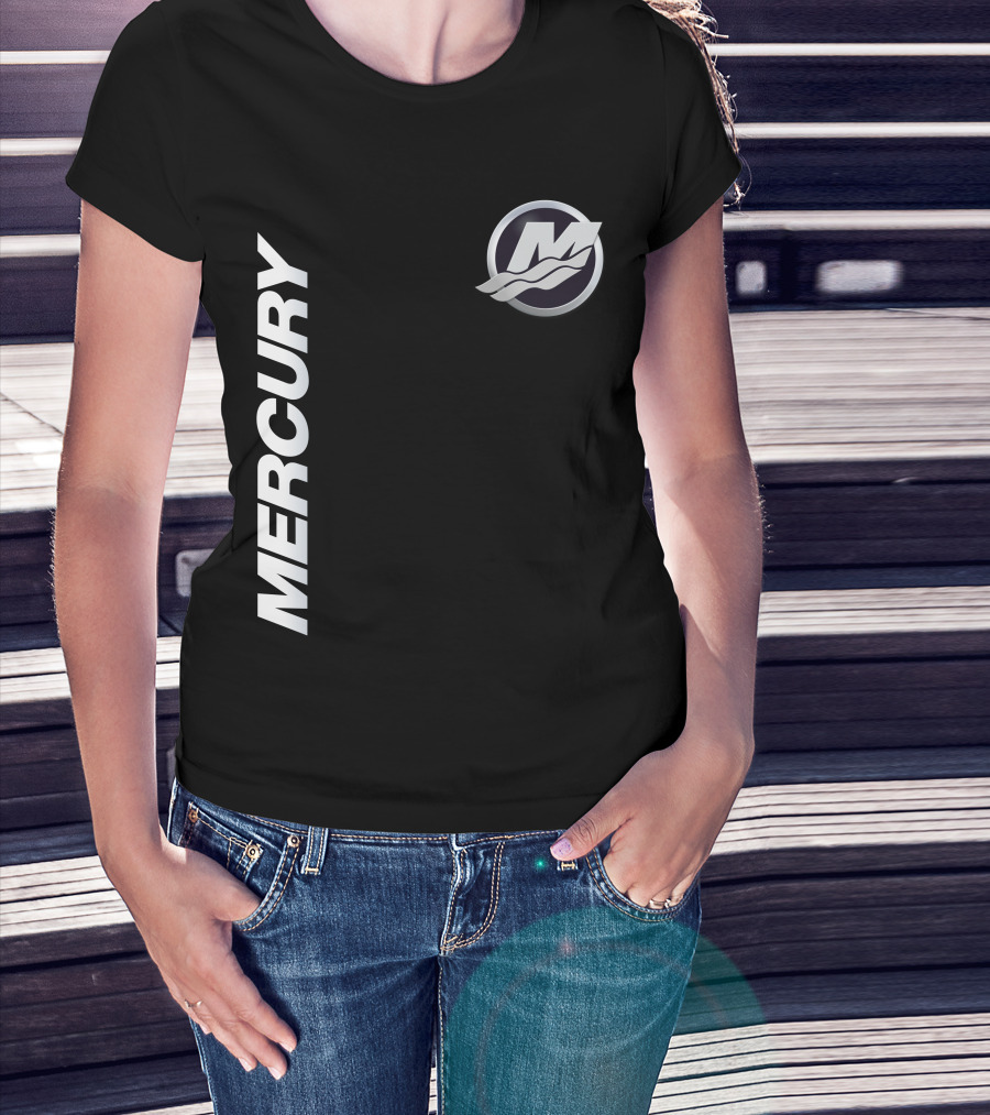 Mercury Marine 07 Logo With Stylized M And Waves T-Shirt