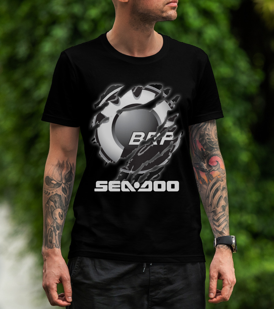 Brp Sea-Doo Logo Ripped Claw Marks T-Shirt