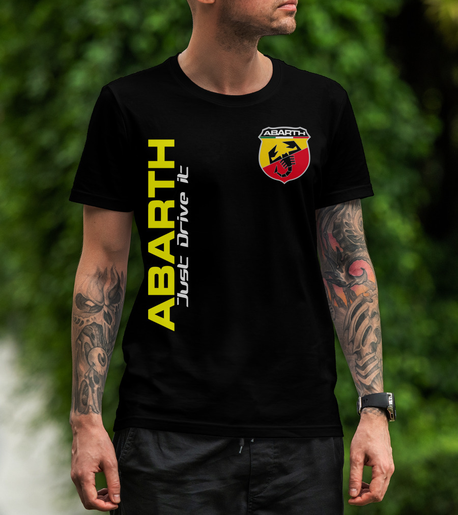 Abarth Just Drive It Scorpion Shield T-Shirt