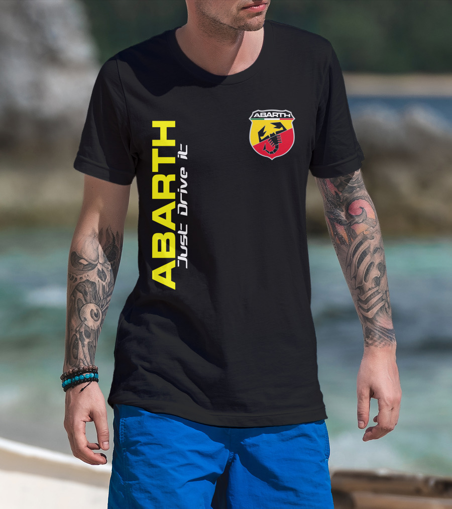 Abarth Just Drive It Scorpion Shield T-Shirt