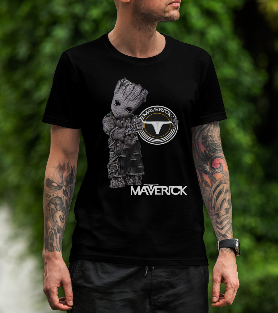 Maverick 06 Groot Character With Tesla-Inspired T-Shirt