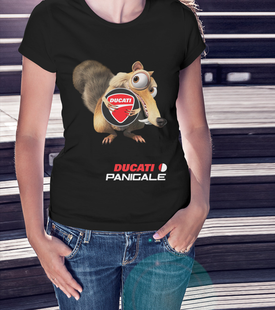 Ducati Panigale 04 With Animated Squirrel T-Shirt