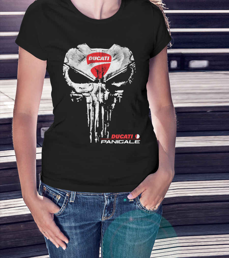 Ducati Panigale Skull Design Ducati T-Shirt