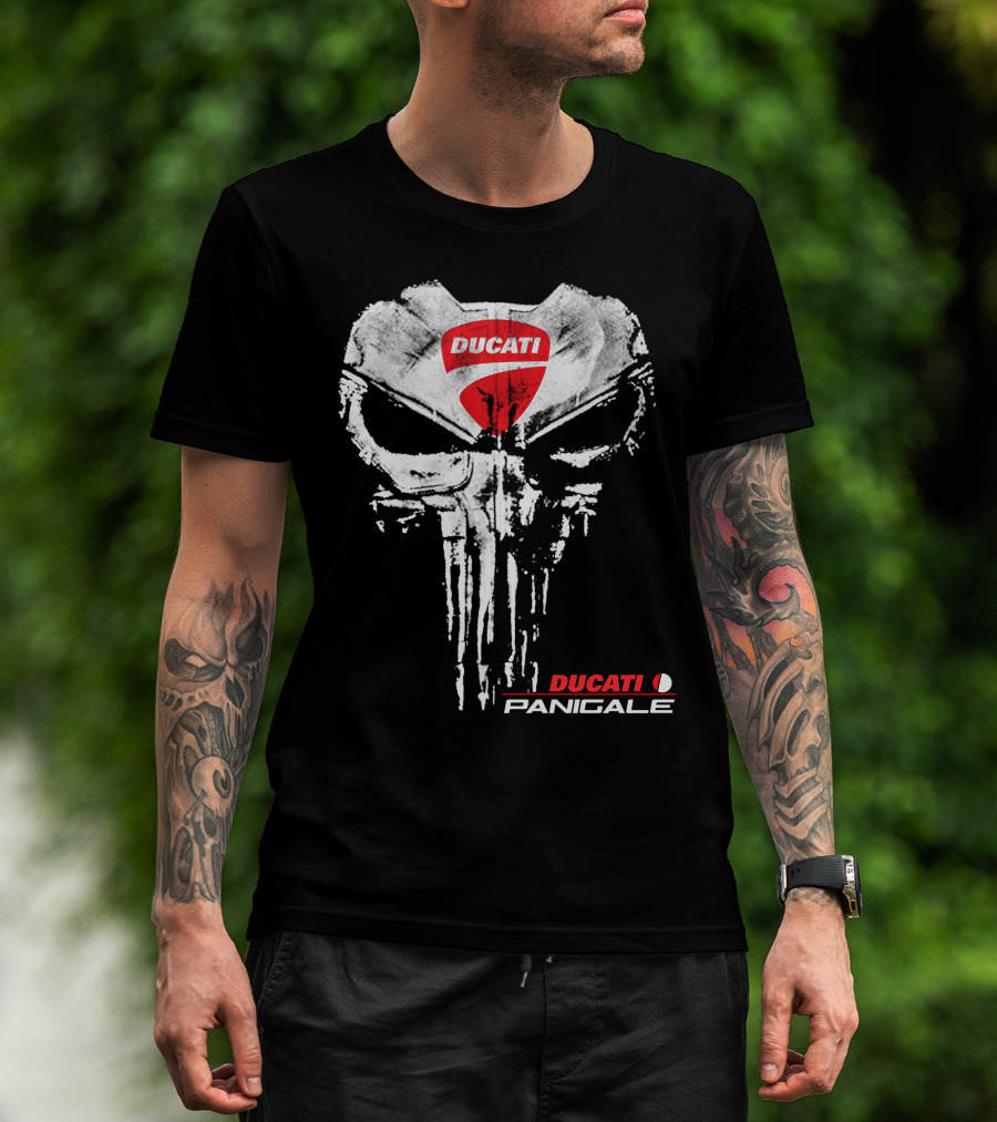 Ducati Panigale Skull Design Ducati T-Shirt