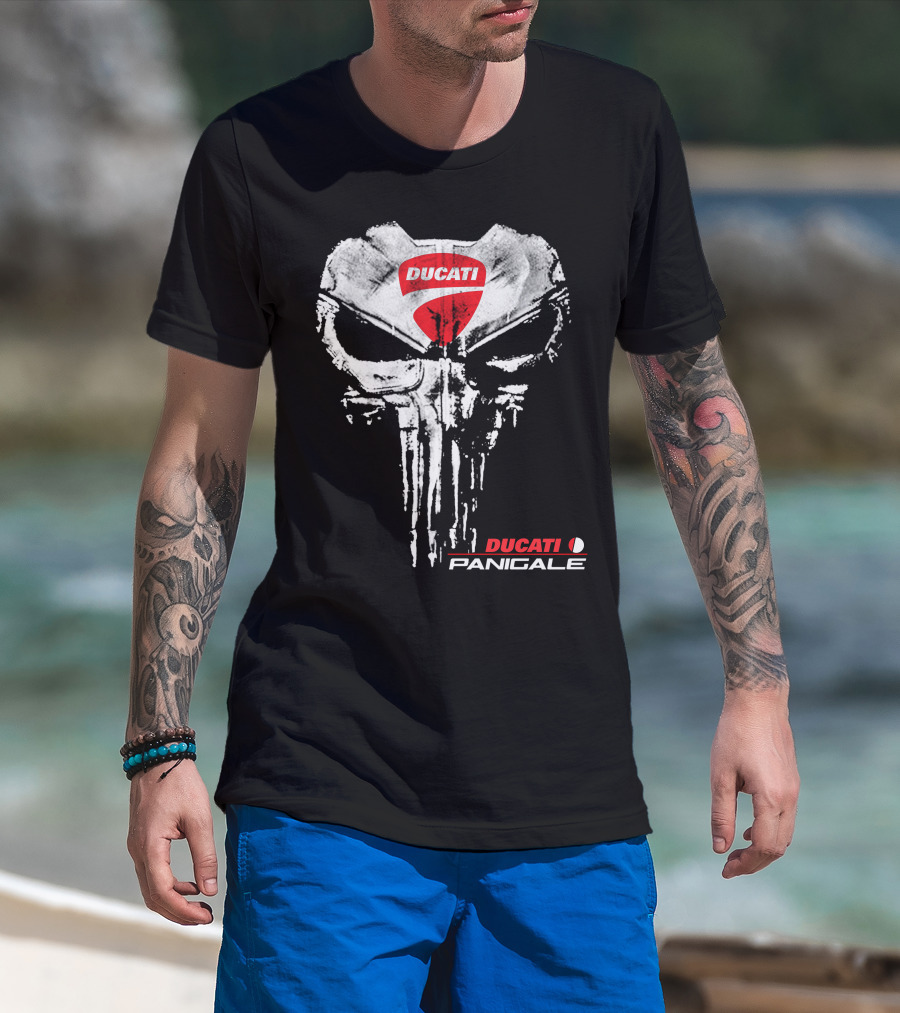 Ducati Panigale Skull Design Ducati T-Shirt