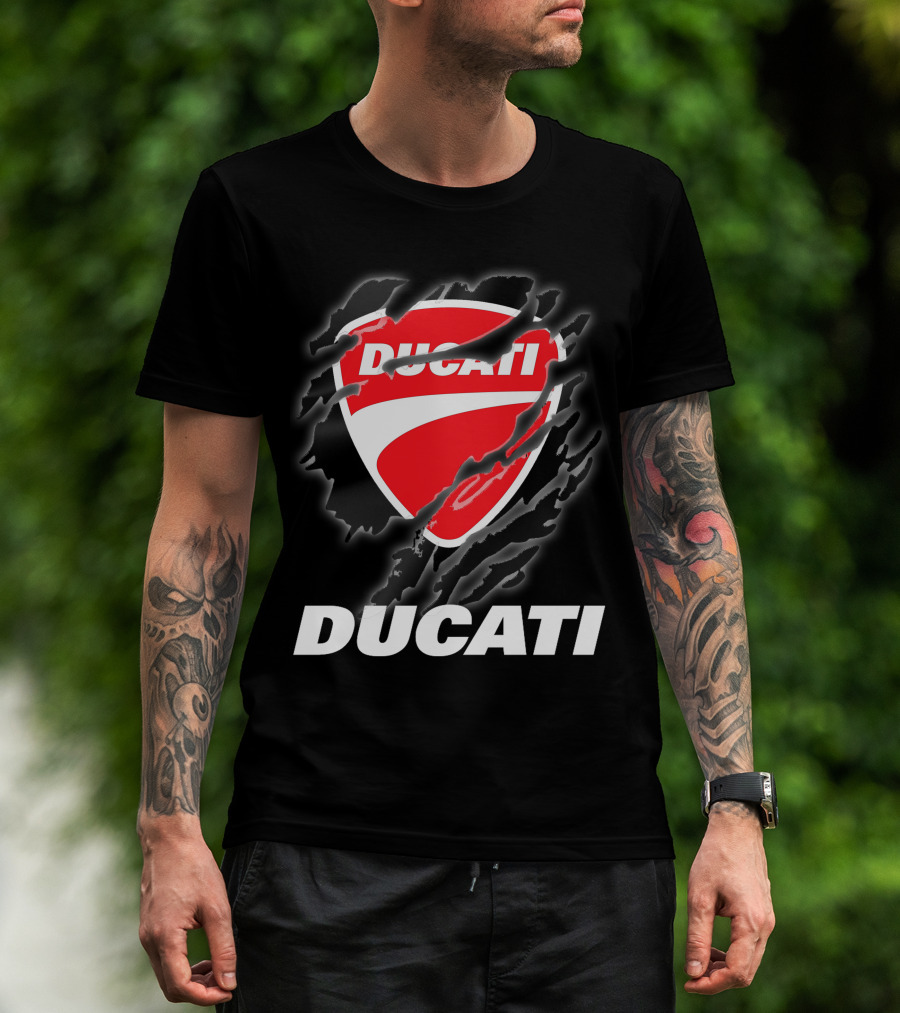 Ducati Logo Red Shield Moto Enthusiast T-Shirt
