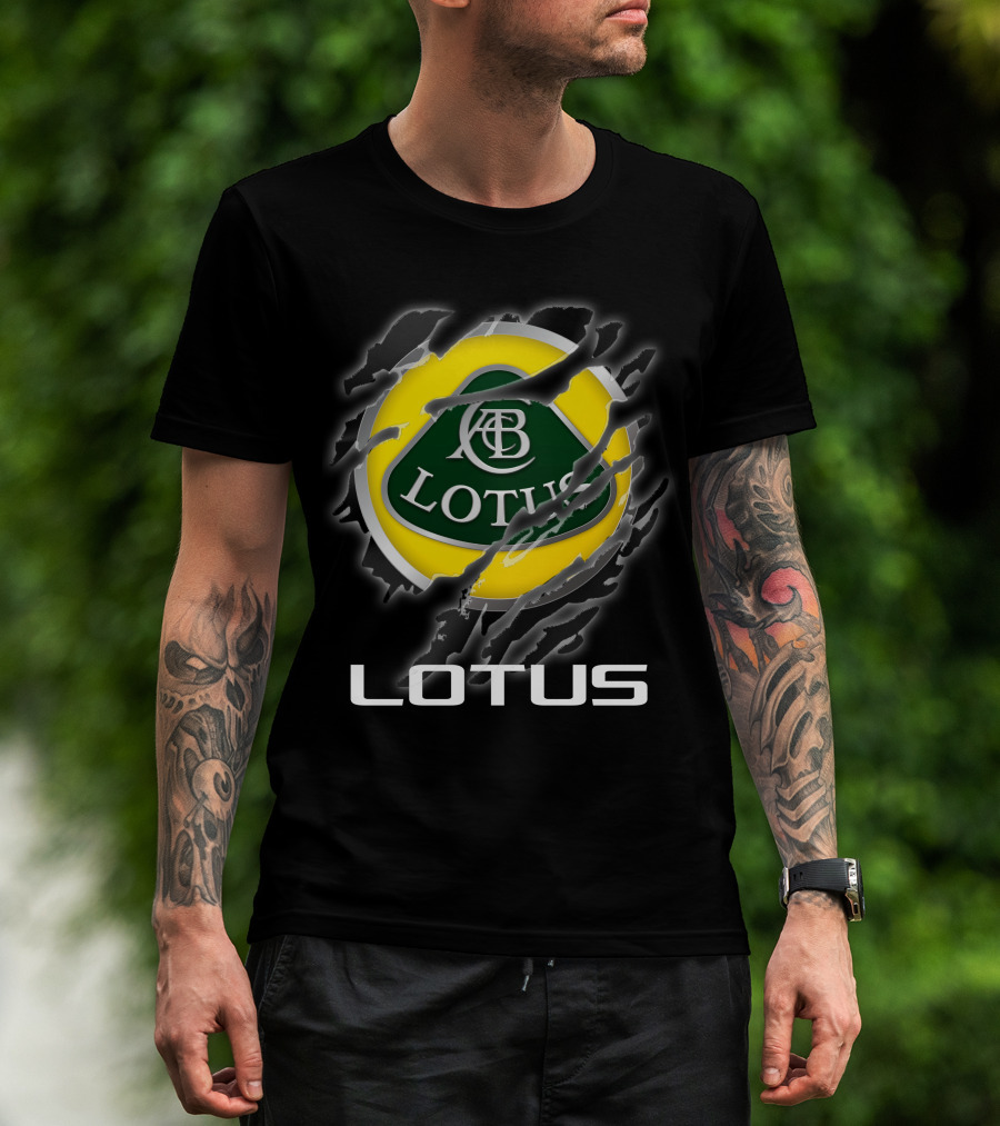 Lotus Abc Emblem Ripped Claw T-Shirt