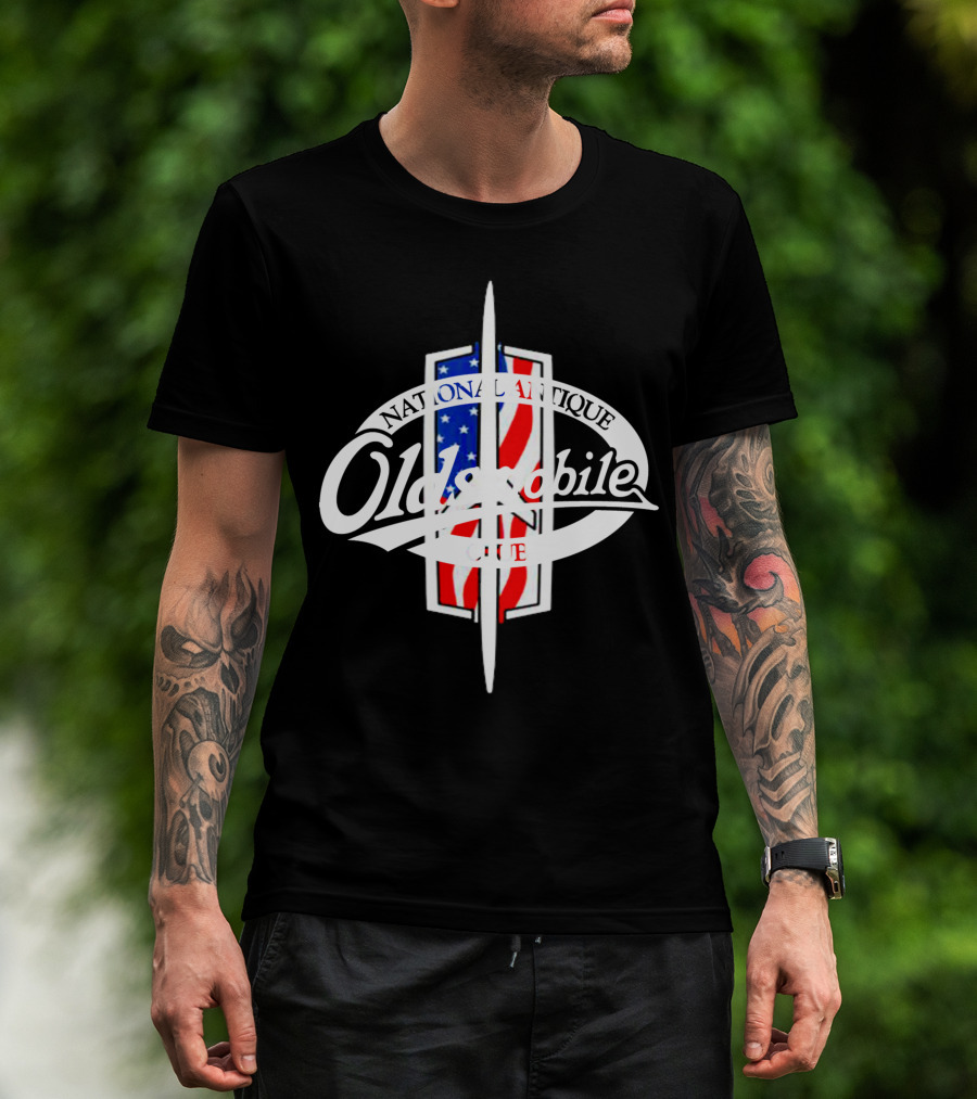 Oldsmobile National Antique Club American Flag T-Shirt