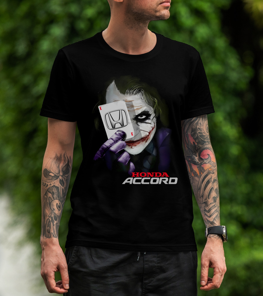 Honda Accord Joker Playing Card T-Shirt