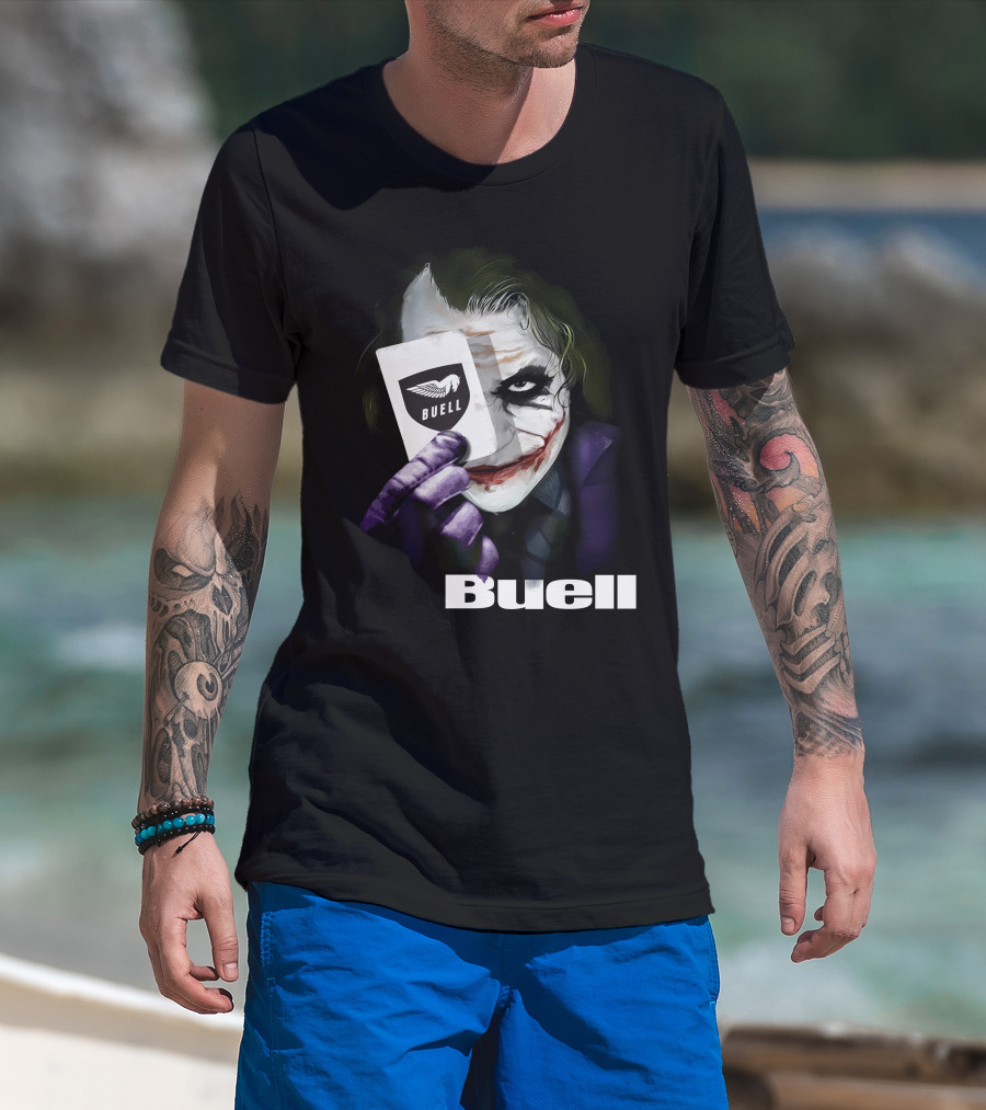 Buell Joker Card With Iconic Character T-Shirt