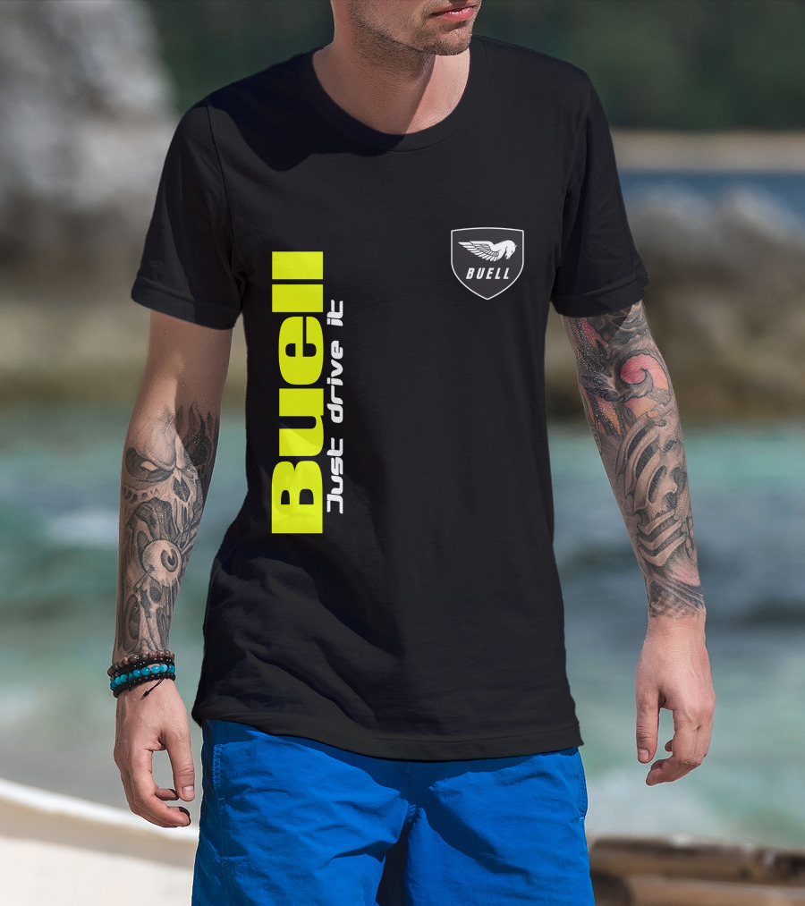 Buell Just Drive It Wing T-Shirt