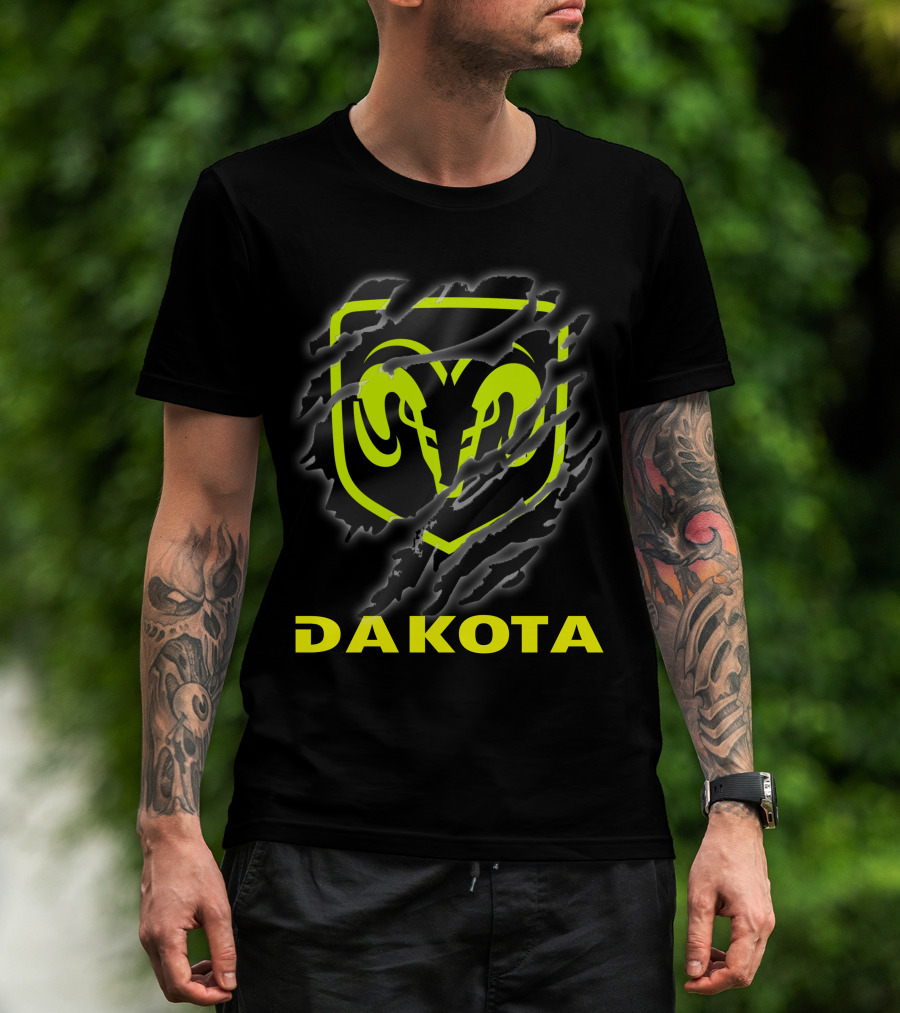 Dakota Ram Logo Claw Marks T-Shirt
