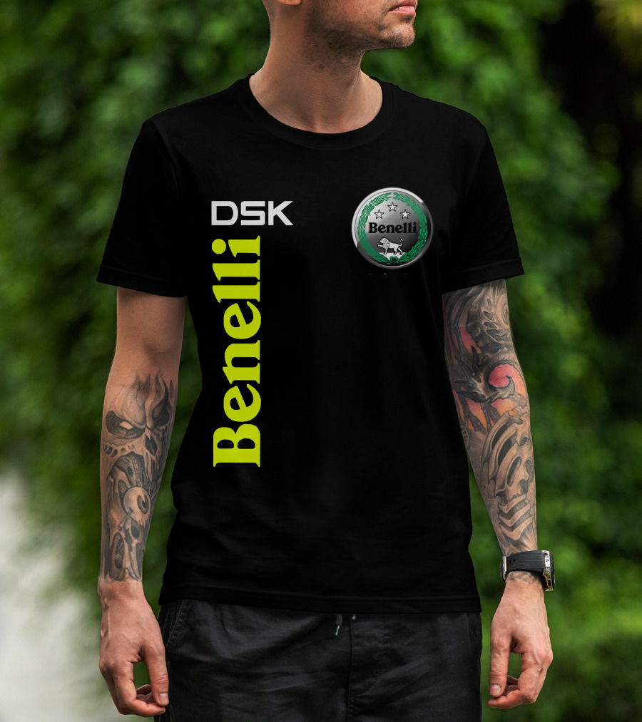 Benelli Dsk Logo With Emblem And Stars T-Shirt