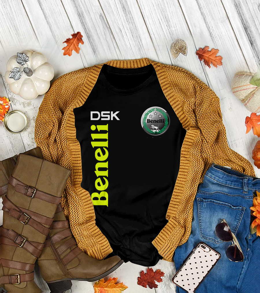 Benelli Dsk Logo With Emblem And Stars T-Shirt