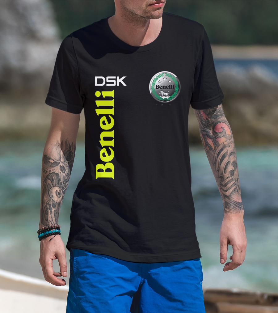 Benelli Dsk Logo With Emblem And Stars T-Shirt