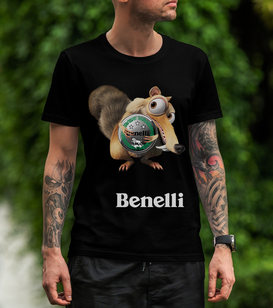 Benelli Ice Age Squirrel Hugging T-Shirt