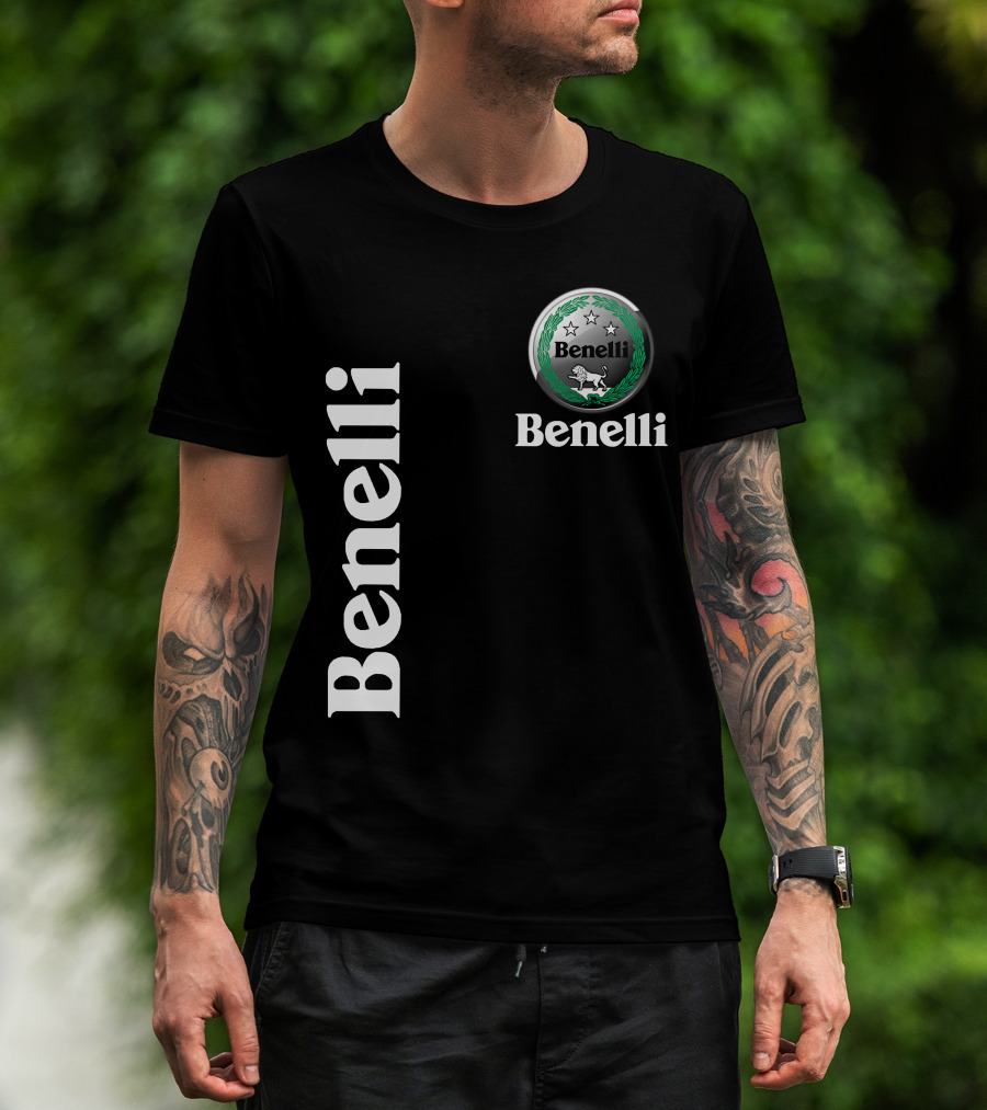 Benelli Logo With Stars Lion T-Shirt