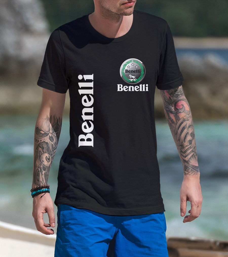 Benelli Logo With Stars Lion T-Shirt