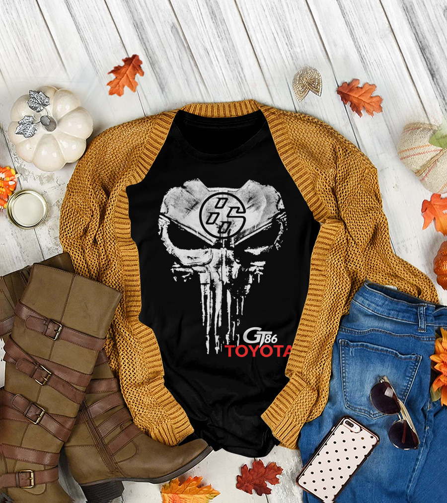 Gt86 Toyota Punisher Skull T-Shirt