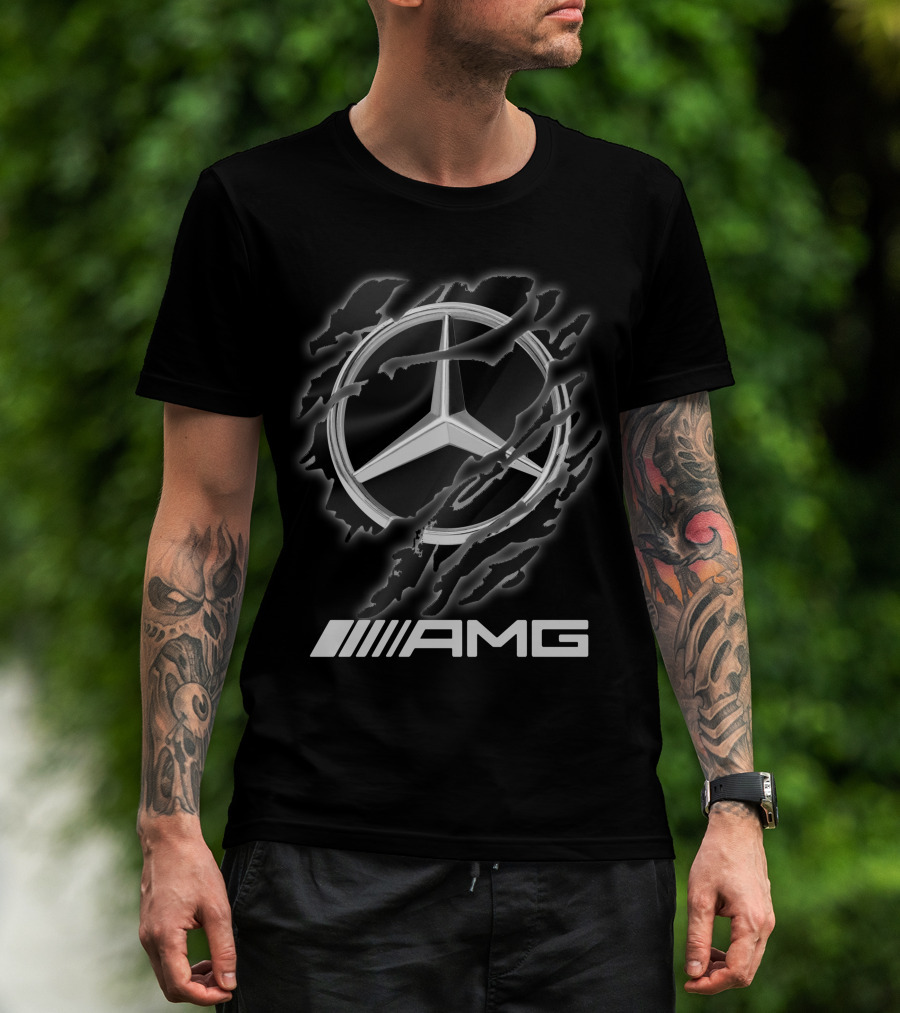 Mercedes Amg Logo With Claw Marks T-Shirt
