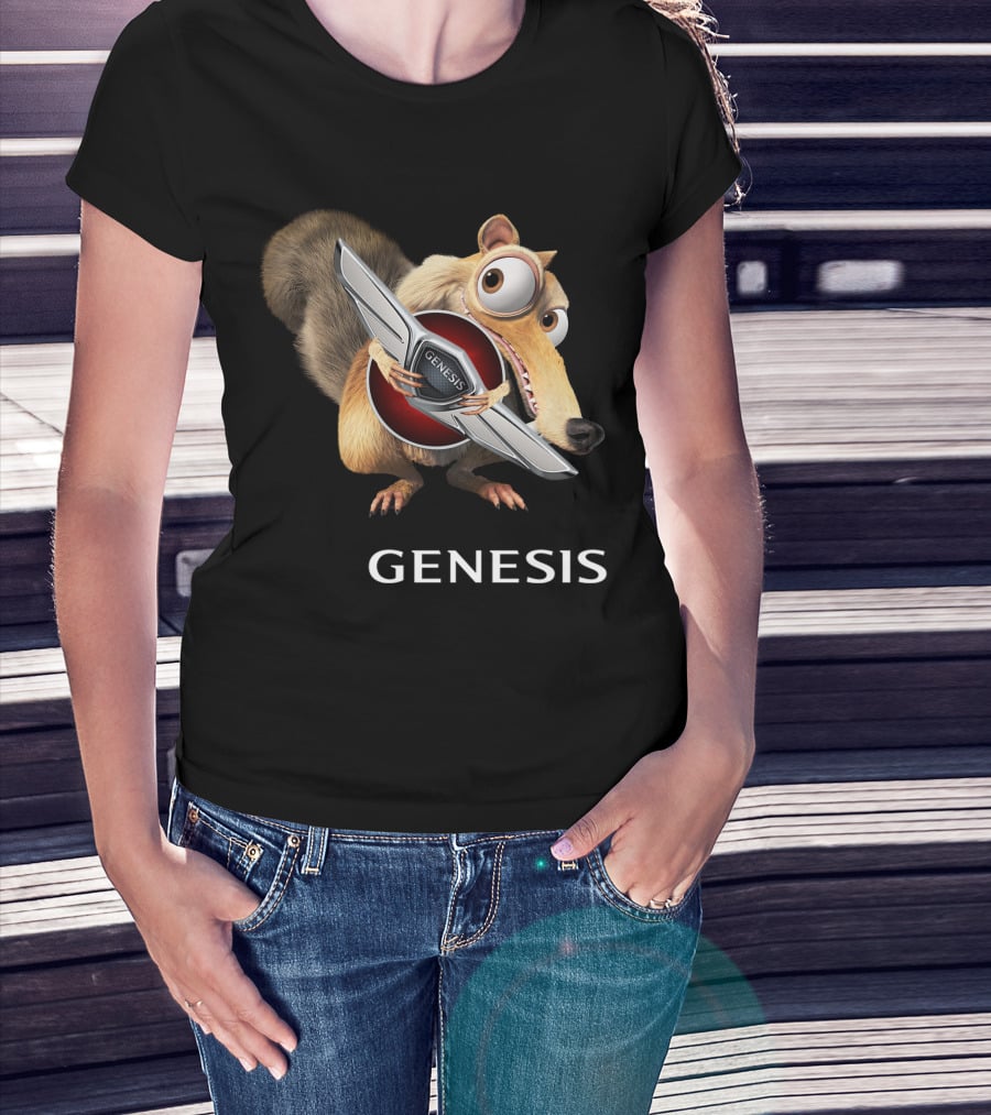Ice Age Scrat Holding Genesis Car T-Shirt