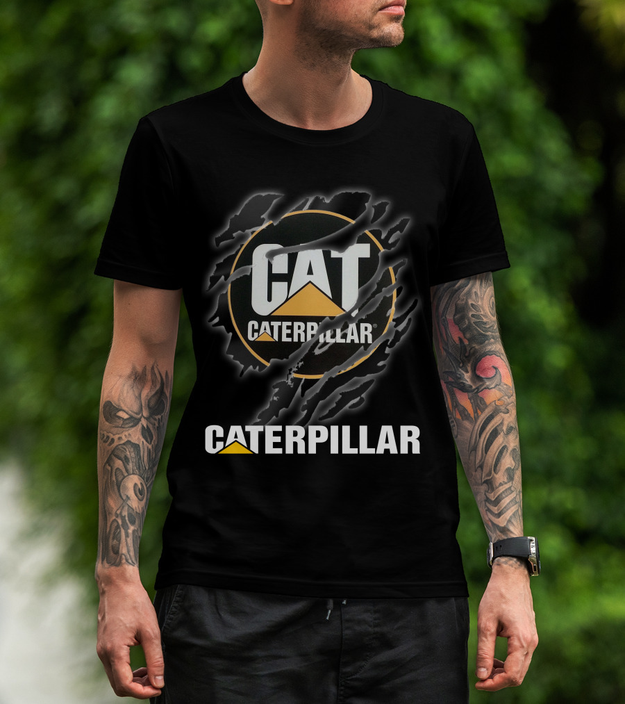 Caterpillar Cat Logo With Claw Marks T-Shirt