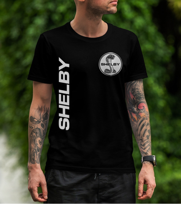 Shelby Cobra Logo Vertical T-Shirt