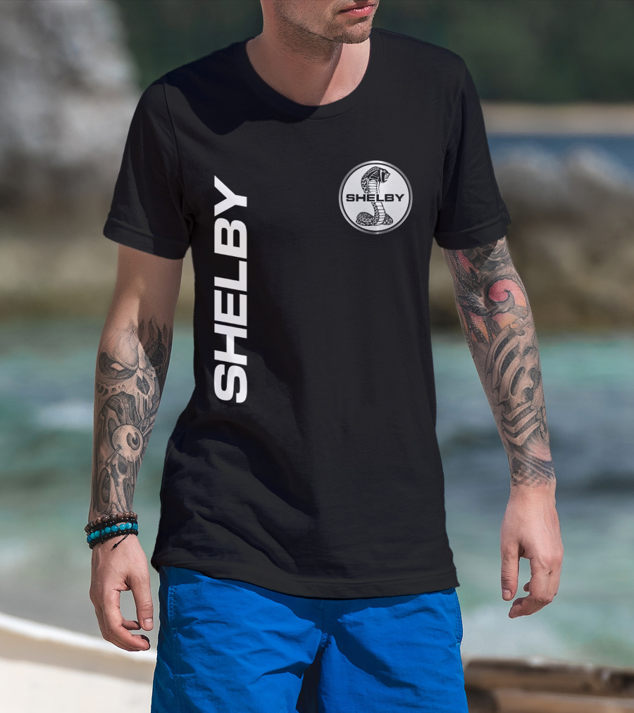 Shelby Cobra Logo Vertical T-Shirt