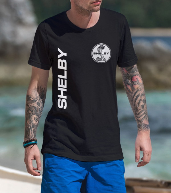 Shelby Cobra Logo Vertical T-Shirt