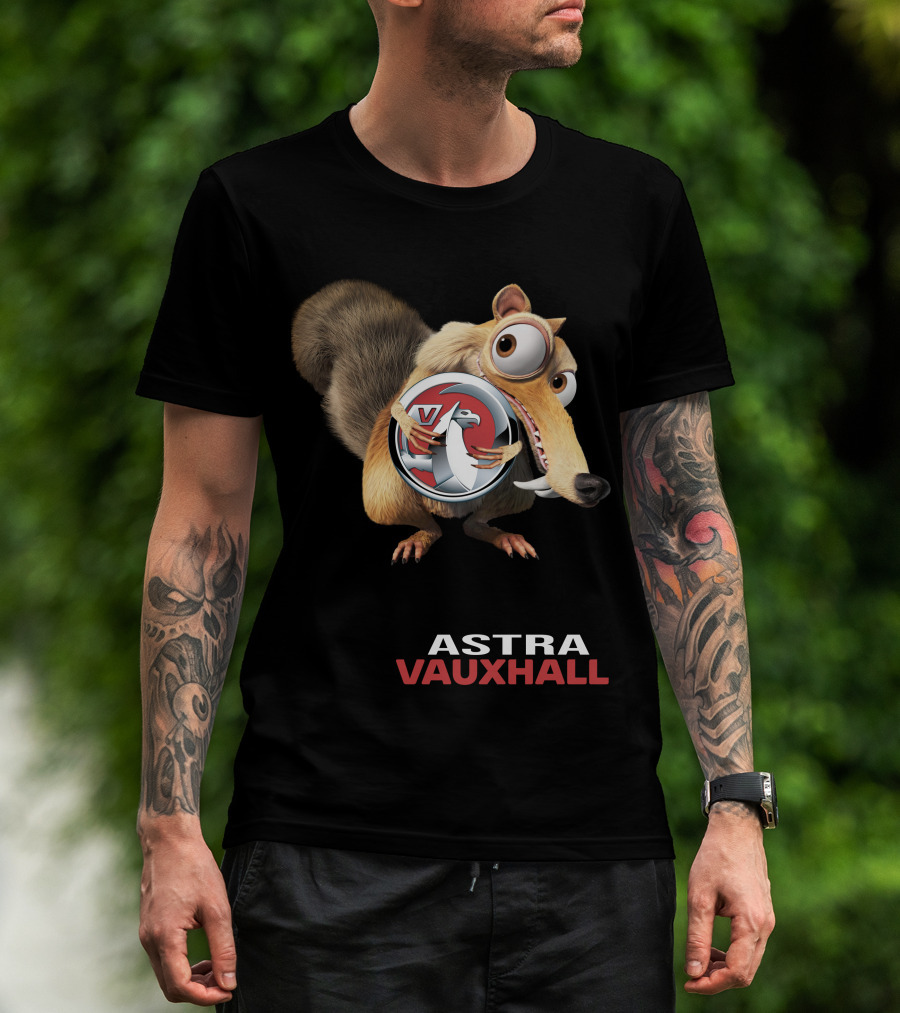 Astra Vauxhall Ice Age Scrat Character With V T-Shirt