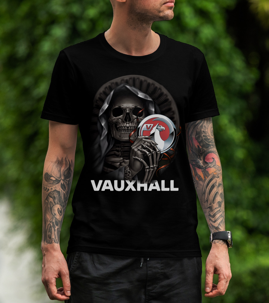 Vauxhall Grim Reaper Holding Badge T-Shirt