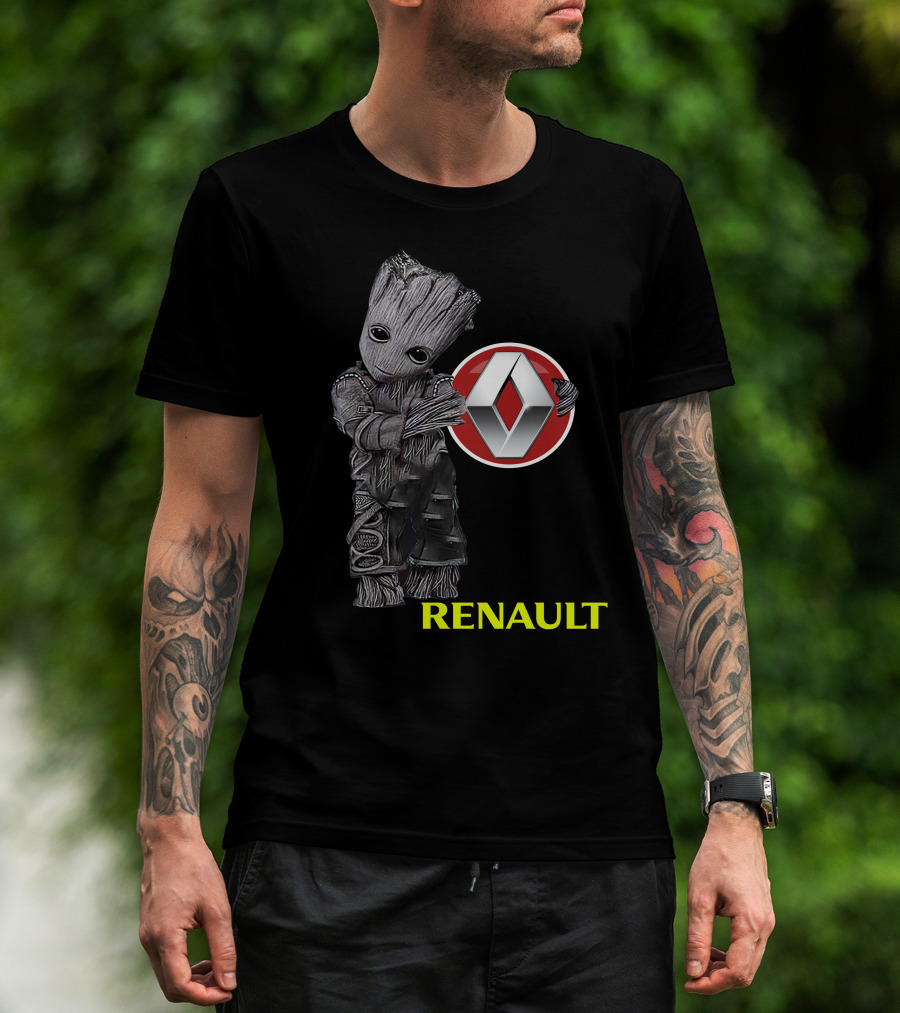 Renault Groot Iconic Tree Character With Car T-Shirt