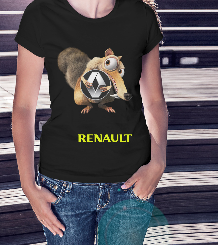 Renault Scrat Ice Age Logo Crossover T-Shirt