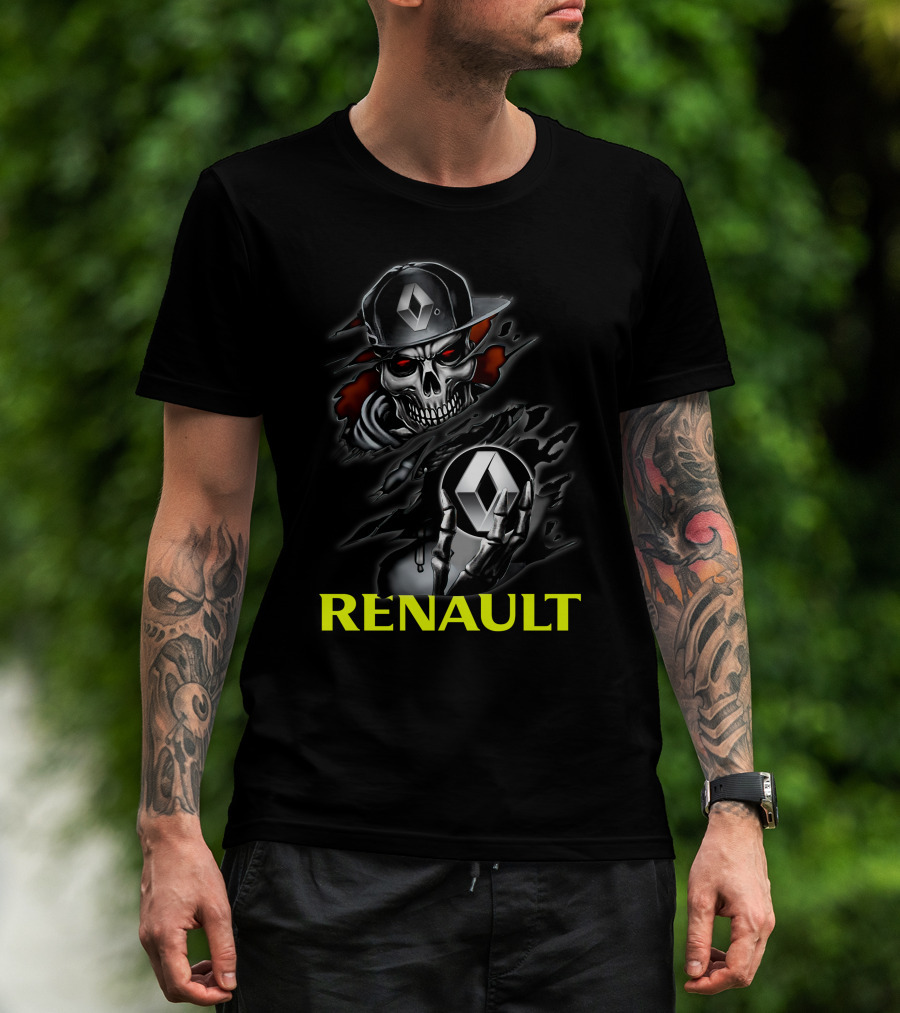 Renault Skull Logo Urban Streetwear T-Shirt