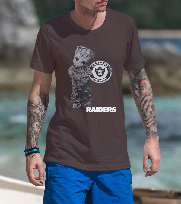 Oakland Raiders Groot Holding T-Shirt