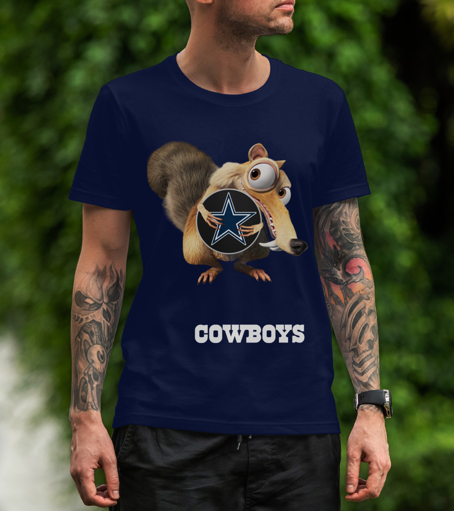 Cowboys Scrat Holding Star T-Shirt