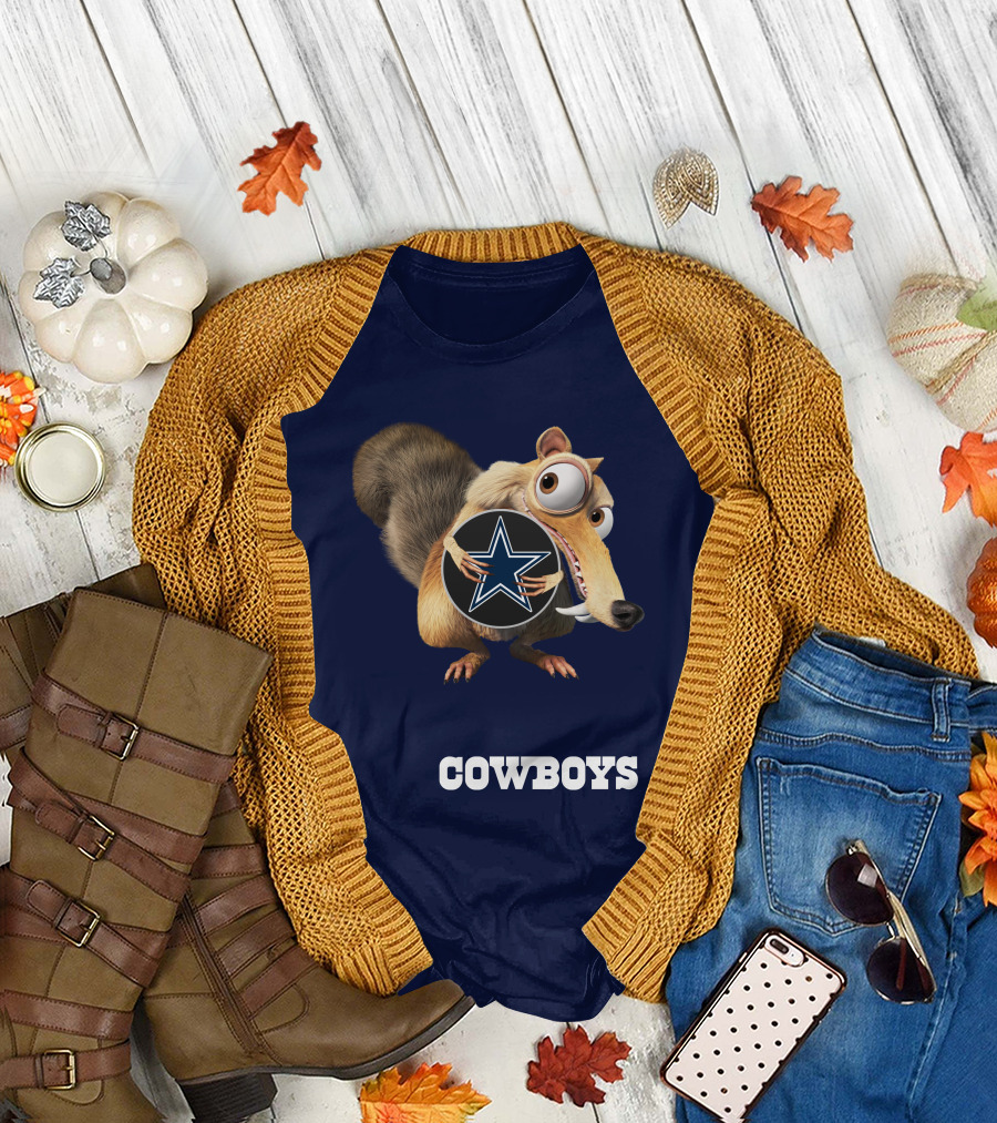 Cowboys Scrat Holding Star T-Shirt