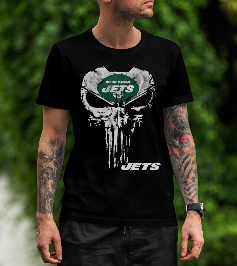 New York Jets Punisher Skull Jets T-Shirt