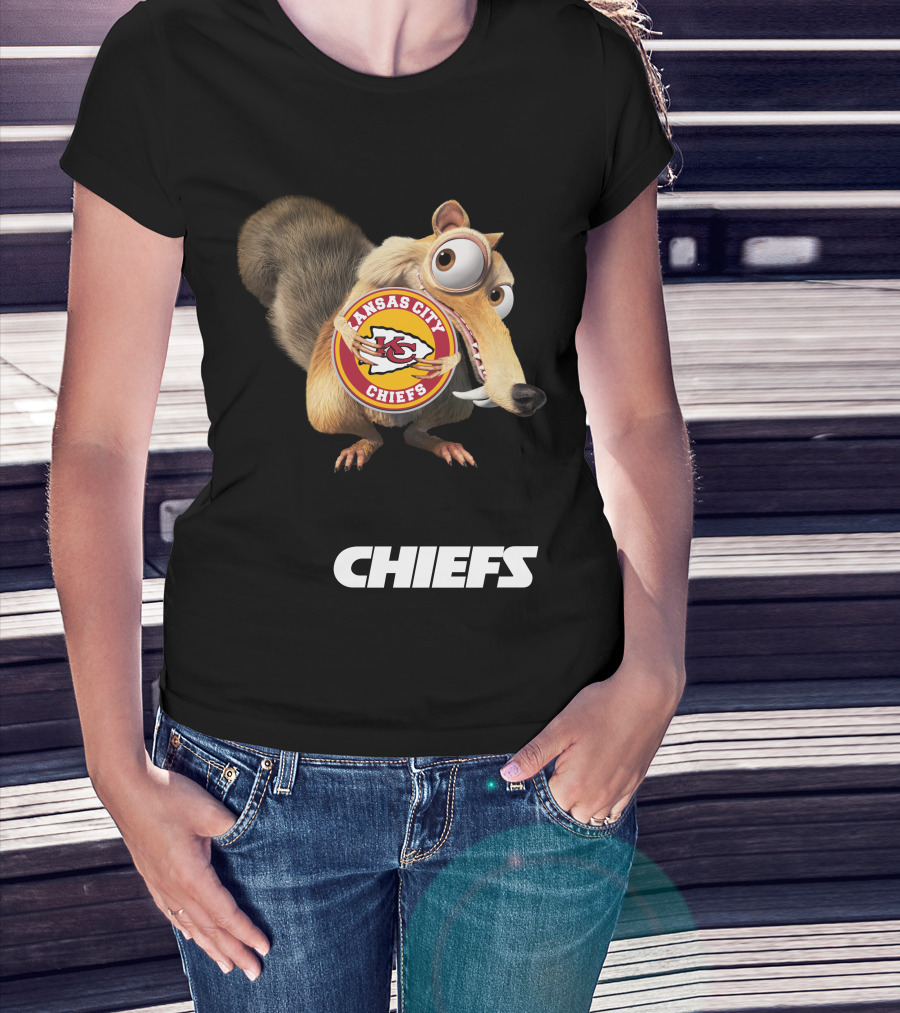 Kansas City Chiefs Mascot Logo With Character Chiefs T-Shirt